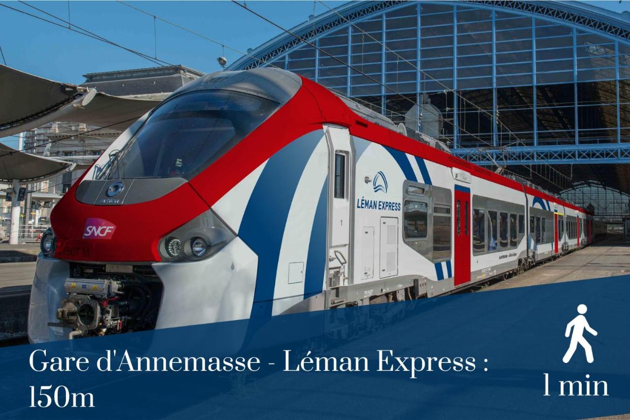 Homey Lotus Centre / Proche Gare Avec Acces A Geneve Annemasse Exterior photo